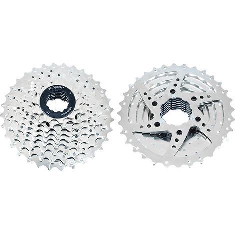 Cassette de rueda libre, compatibilidad con 11 velocidades, construcción de acero duradera, 9 velocidades 11-32T X (1/2)