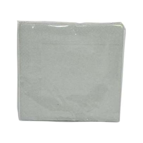 Tovaglioli Argento - 15 Pezzi - 3 Veli - 33x33 cm - Tavola Elegante
