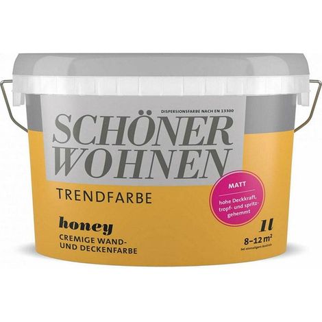 SW Trend Wandfarbe matt 1,0L Honey 1519