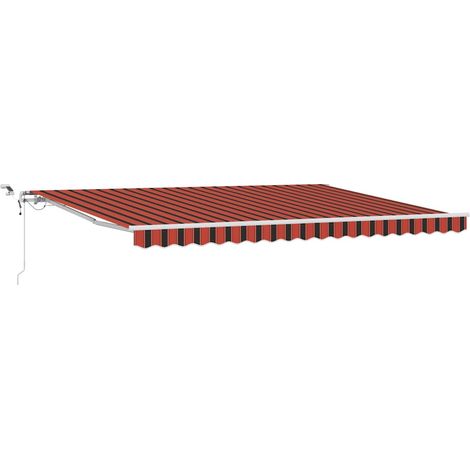 Maison Exclusive - Tenda Retrattile Arancione e Marrone 450 × 300 cm