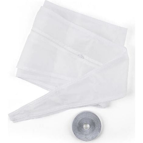 Joint de Fenêtre pour Climatiseur Mobile - Toile d'Étanchéité Air Chaude 4 m - Pour Fenêtres à Battants et Lucarnes - Blanc (1/5)