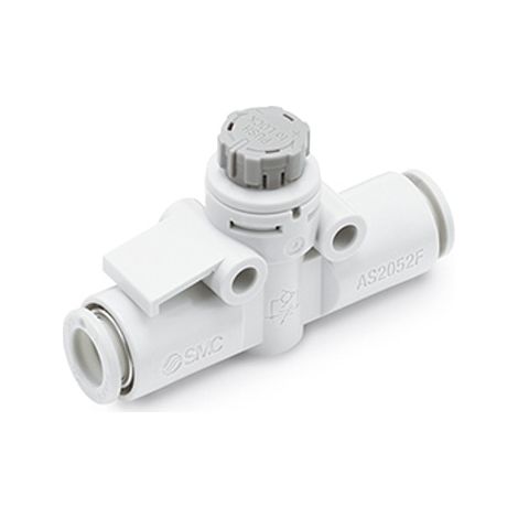 Raccord silencieux et réducteur d'échappement SMC AS3, R 3/8, 6mm ( Prix pour 1 )