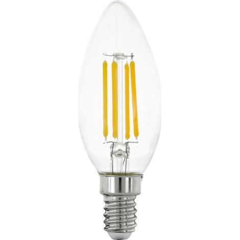 Eglo Ampoule LED E14, lampe classique forme bougie, éclairage rétro, 7 (1/4)