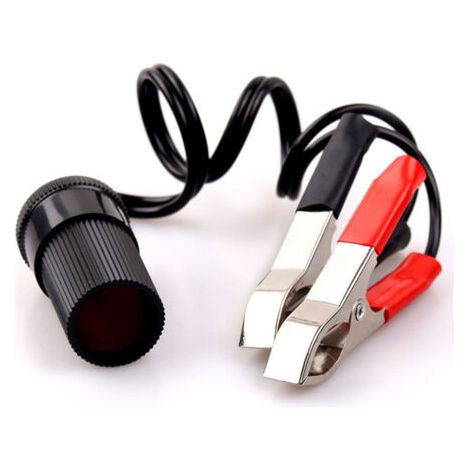 Nouveau 12 v voiture batterie borne pince allume-cigare prise de courant adaptateur pince 1 pièces (1/5)