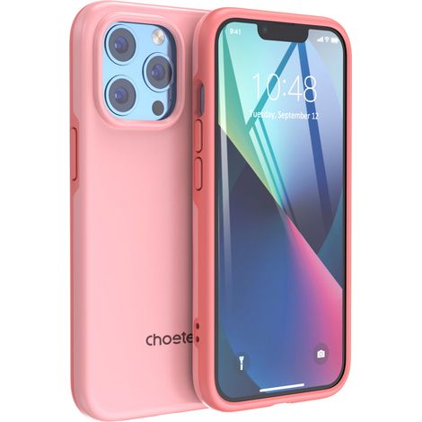 Funda anticaída MFM para iPhone 13 Pro, color rosa. (1/5)