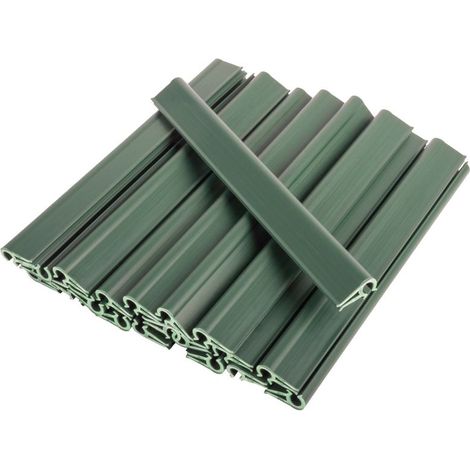 Klips Strend Pro EUROSTANDARD, zur Befestigung von Sichtschutzstreifen 19 cm, Grün, RAL6005, Packung 20 Stk.