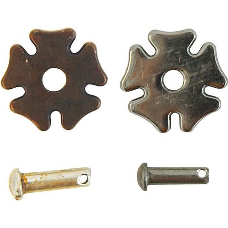 Paire de roues d'éperon complètes avec rivets