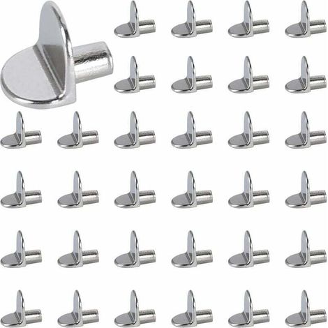 5-mm-Regalstifte, Regalstützstifte, Regalbolzen, DIY-Regalstützstifte, Edelstahl, 40 Stück (1/5)