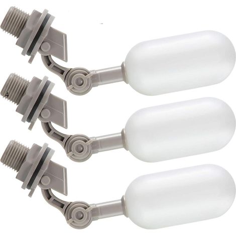 3er-Pack 1/2-Zoll-Schwimmerventil für Tankfilter, automatische Befüllung mit verstellbarem Arm für Teiche, Pools, Viehtränken, Aquarien und Aquakultur (1/4)