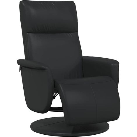 Massage Recliner Chair Black Faux Leather vidaXL