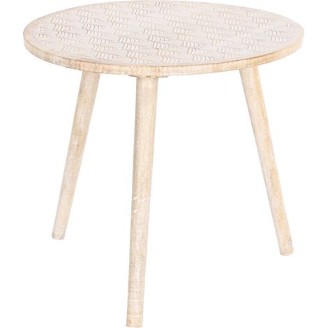 DKD Home Decor Table d appoint Bois de manguier Marron 50 cm (1/3)