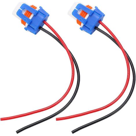 Stück 9005‑2 9005 Doppelschlitz-Keramik-Buchse mit Kabel für Scheinwerferfassung und LED-Kabelbaum