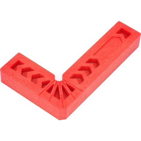 Abrazadera de posicionamiento de 90 grados, abrazaderas de ángulo recto tipo L, herramienta auxiliar para trabajar la madera, localizador, regla cuadrada de plástico, soporte de ángulo para carpintero (1/5)