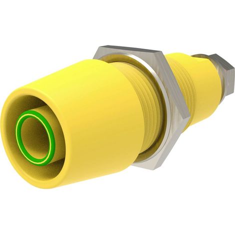 Schützinger DI SAB 9430 Ni / GNGE Presa di sicurezza montaggio in superficie dritto Verde-Giallo 1 pz.