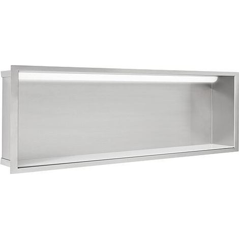 Niche mural avec éclairage LED lxhxp: 924x324x150 mm paroi arrière inox (1/2)
