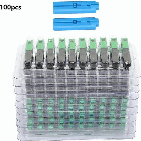 100 adaptateurs de connexion rapide fibre optique SC/APC pour FTTH