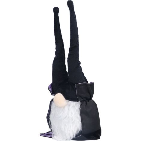 Poupée Halloween Nain en Flanelle sans Visage - Décoration Fenêtre et Intérieur pour Fêtes