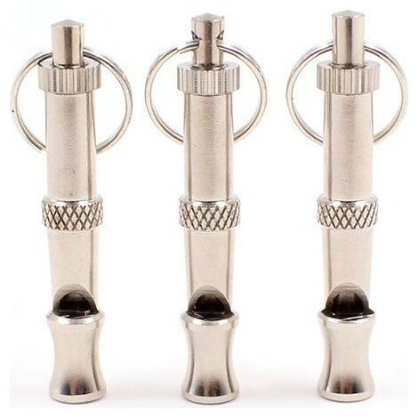 Sifflet de chien à noyau de cuivre ultrasonique naturel pur 3pcs pour arrêter d'aboyer (1/5)