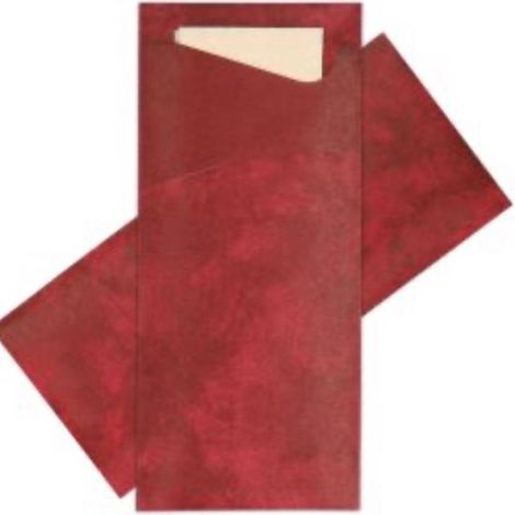 Lot de 15 sacs à couverts rouges - Pour Noël - Sacs écologiques - Couverts non inclus - Décoration de table (1/4)