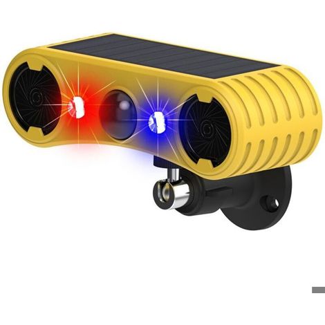 Alarme détecteur de mouvement solaire - PZCC - Modèle PZCC - 2 129 DB - 4 modes - Lumière rouge et bleue (1/4)