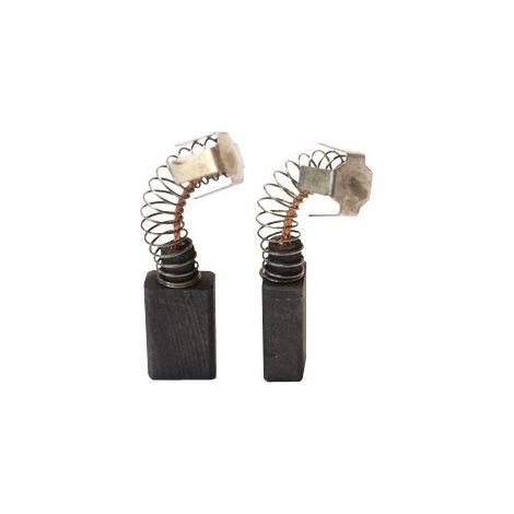 Juego de 2 carbones adaptables para Makita. Dimensiones: 6 x 10 x 15 mm.