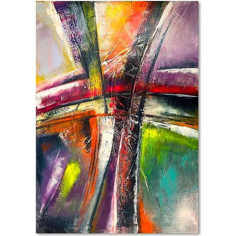 Tableau bois abstrait 74 - 40 x 50 cm