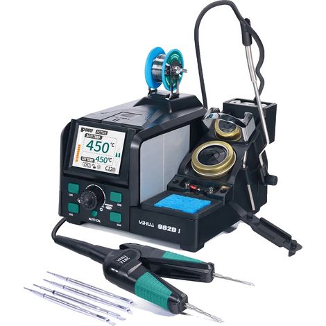 Station de soudage de précision, calibration automatique, réglages de température personnalisables, 982D-I 02, 220V -240V UE (1/2)