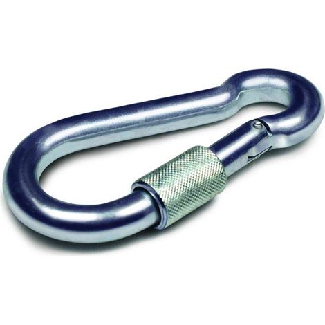 MOSCHETTONE POMPIERE CON SICURA ZN - 8X80 MM