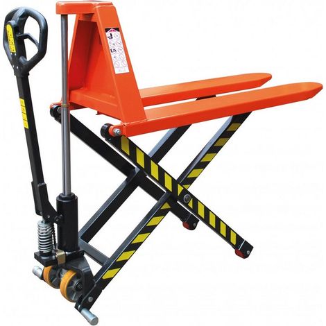 Stockman – Transpalette haute levée manuel 1000Kg 1190x520mm – 2 vitesses de levage – Stabilisateurs latéraux – Joints de pompe allemands – JL5210 (1/3)