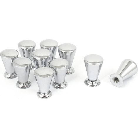 Couteau de cuisine Schranktür Schublade 13mm Durchmesser Metall Zugknopf Silver Ton 10 pièces (1/2)