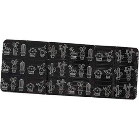 Paraspruzzi per fornelli a gas, versatile, pieghevole, resistente alle alte temperature, in foglio di alluminio, paraspruzzi per olio da cucina, nero. (1/5)