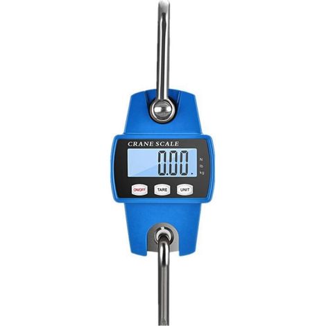 Balance de grue numérique, balance électronique suspendue 300 kg 660 lb, balance suspendue industrielle avec capteur précis, mini balance LCD portable avec crochet pour usine de ferme de chasse (1/5)