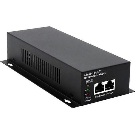 Hochleistungsfähiger 90-W-Gigabit-PoE++-Injektor (Af/At/Bt) für IP-Kamera-Zugangspunkte (US-Stecker) (1/5)