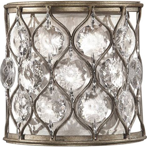 Elstead Lucia - 1 Licht Innenwandleuchte Brüniertes Silber, E14 (1/5)