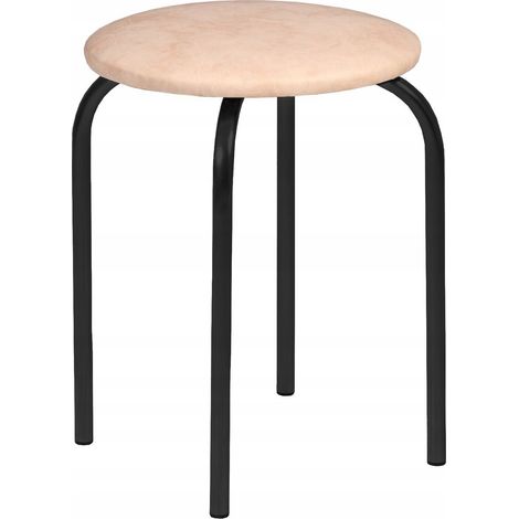 Sedia da pranzo in ecopelle stile loft con struttura in metallo nero Firnitex (1/3)