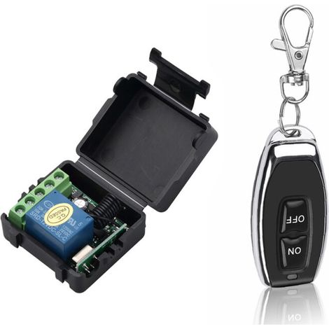 Domotique connectée, 433 MHz, DC 12 V, 1 canal, télécommande sans fil, relais, récepteur, émetteur, module de contrôle universel et commandes RF 1527 (1/5)