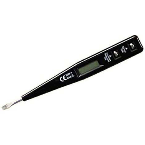 QORVA
-Testeur NuméRique Crayon Tournevis Sonde Testeur de Tension Lumineuse DéTecteur / 12-220V de éLectrique VoltmèTre, Noir,de