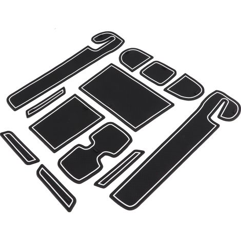 Lot de 12 tapis de console centrale noir blanc flexible remplacement pour Suzuki Swift 2018 2020 (1/5)
