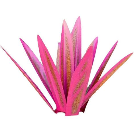 1. Künstliche Agavendekoration aus rostigem Metall, DIY-Gartenskulptur, rote Rose, rustikale Gartendekoration