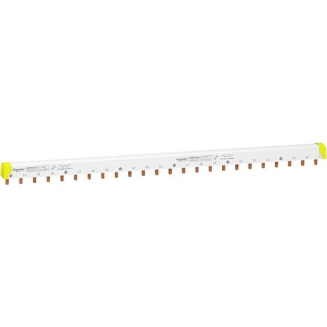 Schneider Electric – Peigne électrique 4 pôles 100A 24 modules – Schneider Acti9 IC60 – Connexion rapide et sécurisée – Pour installations électriques professionnelles