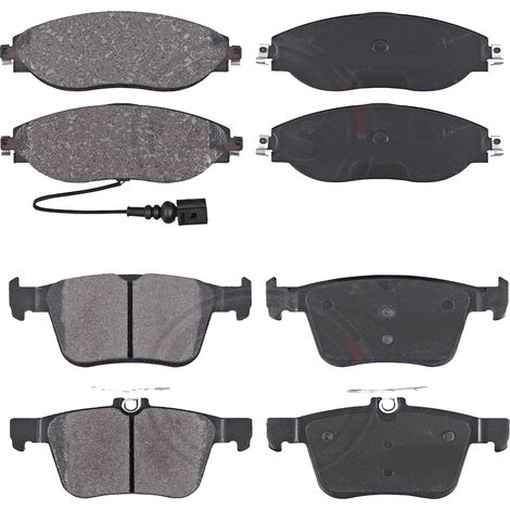 KIT PASTIGLIE FRENO ANTERIORI E POSTERIORI compatibile con VW SCIROCCO III (137,138) / PASTIGLIE FRENANTI AUTO OEM P 85 146  P 85 075  P 85 129,P 85 020  P 85 114  P 85 095 / SOSTITUZIONE DIRETTA / BA