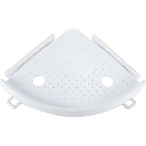 étagère d\'angle de salle de bain Caddy de Douche à ventouse de bain de stockage de support mural d\'angle Shampooing Douche de cuisine support de rangement organiseur