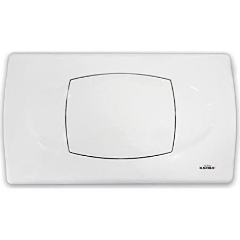 KARIBA - BIBLO PLACCA DI COMANDO PER WC MONO PULSANTE BIANCO 306100