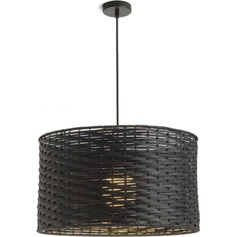 Lampada FIATLUX 41/24 a sospensione nero bambù 230V E27 15W
