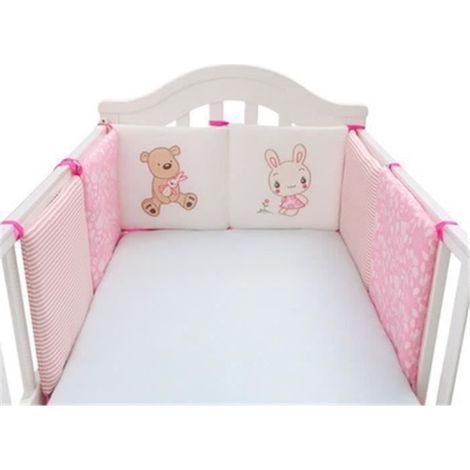Cellfast – Tour de lit bébé 6 pièces pare-choc 30 x 30 cm – Protection pour lit enfant – Ensemble multifonctionnel – Literie sécurisée (1/2)