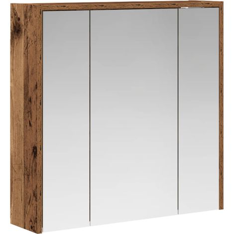 Maison Exclusive - Mobiletto per specchio da bagno Legno vecchio