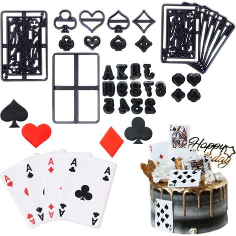 Stampi, forme, taglia biscotti, taglia marzapane, carte da poker