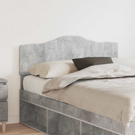 Tête de lit-Panneau de lit Gris béton 120 cm Bois d'ingénierie 542256 (1/5)