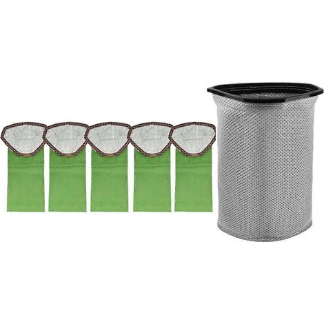 Pièces détachées pour aspirateur dorsal ProTeam Super Coach Pro 10 / GoFit 10 : sacs microfiltres + sac en tissu réutilisable (6 pièces) (1/5)