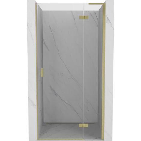 Mexen Mist-H L porta doccia battente destra 100 cm, trasparente, oro spazzolato - 8A5L-100-000-55-00-P (1/5)